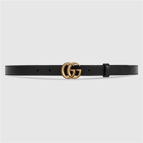 409417 gucci belt|GG Marmont thin belt in Black Leather .